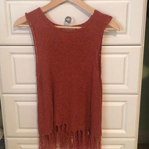 ⚡️Anthropologie Burnt Orange Tank